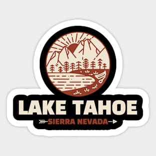 Retro Lake Tahoe Sticker